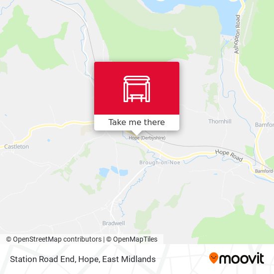 Station Road End, Hope map