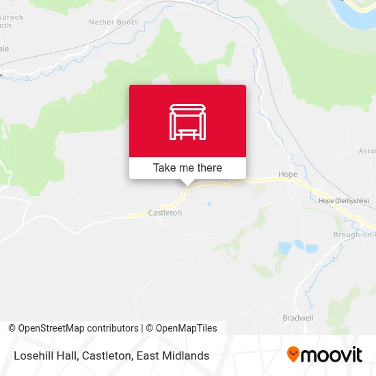 Losehill Hall, Castleton map