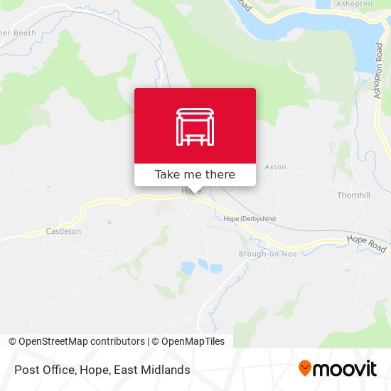Post Office, Hope map