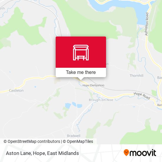 Aston Lane, Hope map