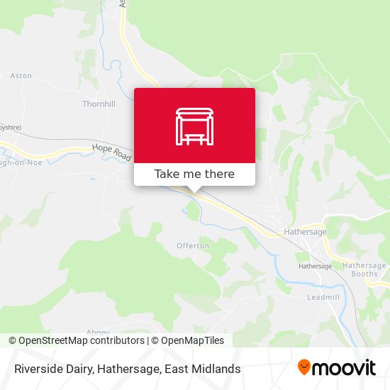 Riverside Dairy, Hathersage map