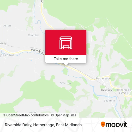 Riverside Dairy, Hathersage map