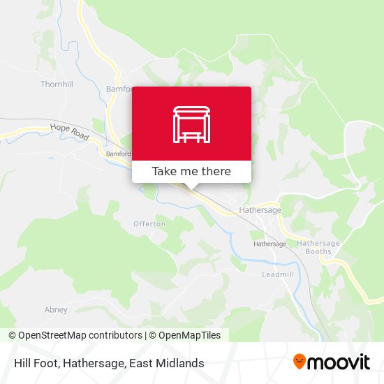 Hill Foot, Hathersage map