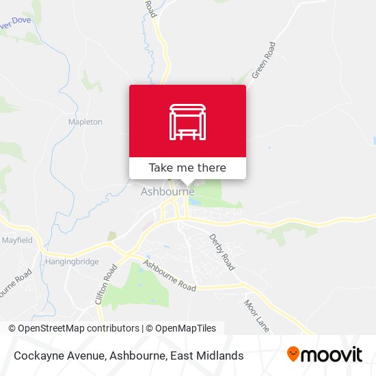 Cockayne Avenue, Ashbourne map