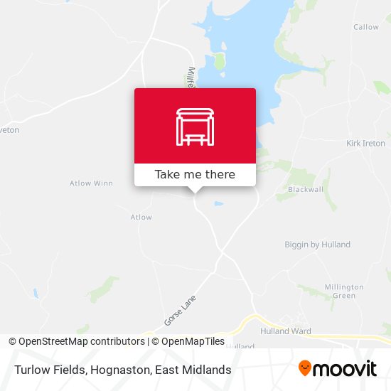 Turlow Fields, Hognaston map
