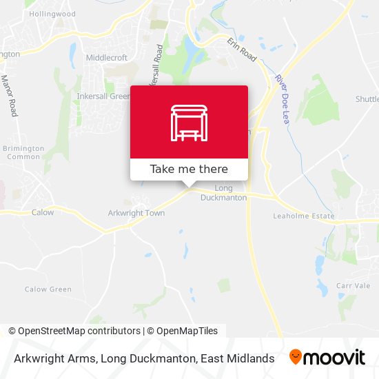 Arkwright Arms, Long Duckmanton map