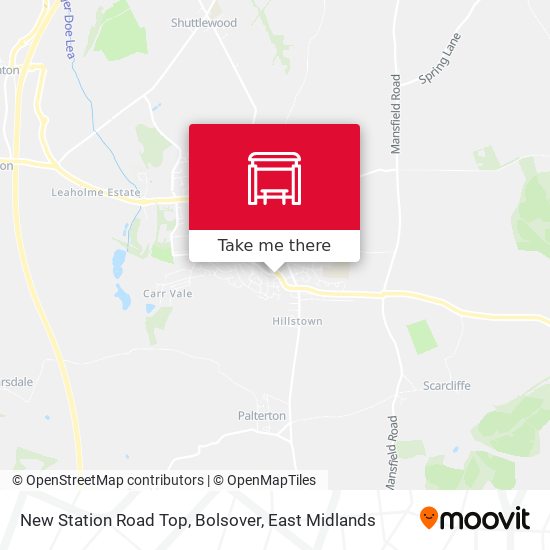 New Station Road Top, Bolsover map