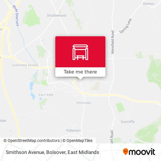 Smithson Avenue, Bolsover map