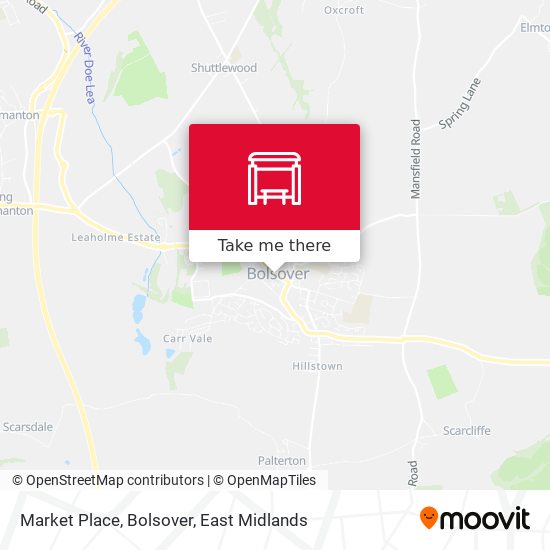 Market Place, Bolsover map