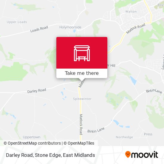 Darley Road, Stone Edge map