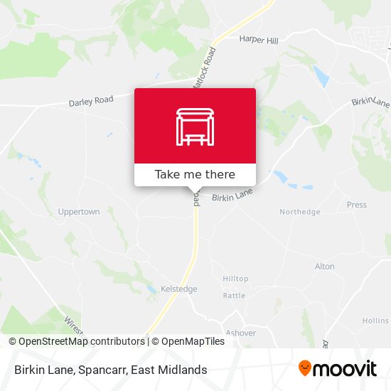 Birkin Lane, Spancarr map