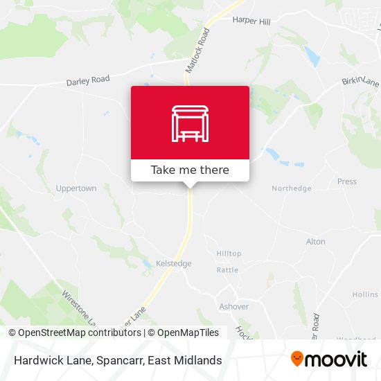 Hardwick Lane, Spancarr map