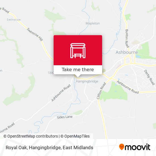Royal Oak, Hangingbridge map