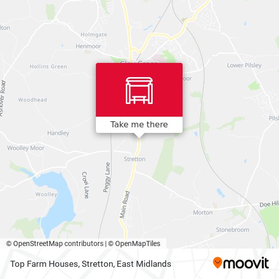 Top Farm Houses, Stretton map