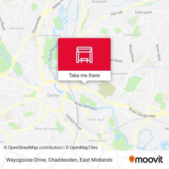 Wayzgoose Drive, Chaddesden map