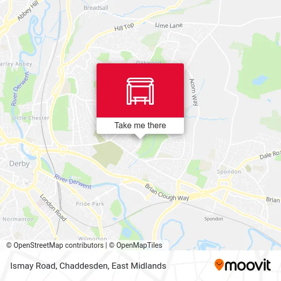 Ismay Road, Chaddesden map