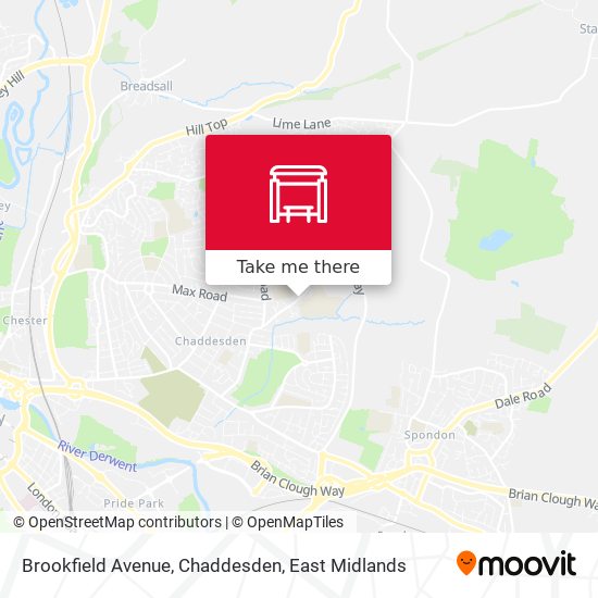 Brookfield Avenue, Chaddesden map