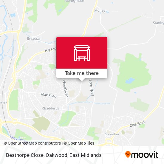Besthorpe Close, Oakwood map