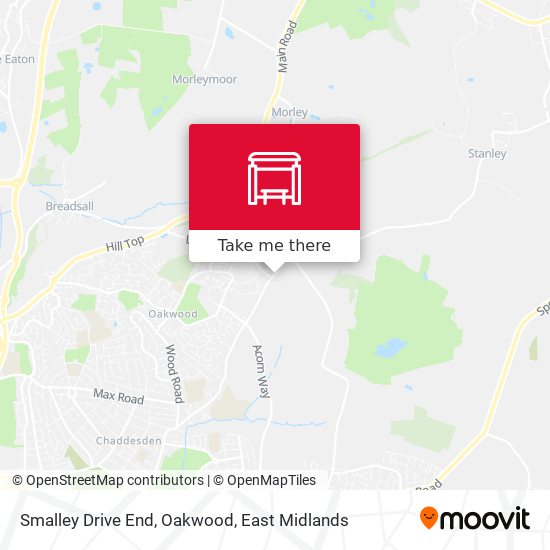 Smalley Drive End, Oakwood map