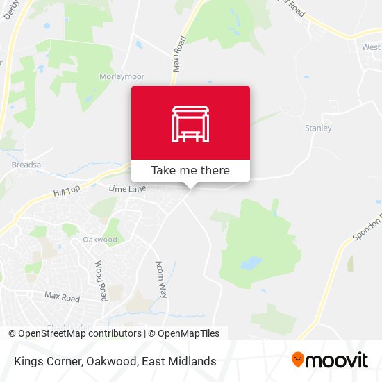 Kings Corner, Oakwood map