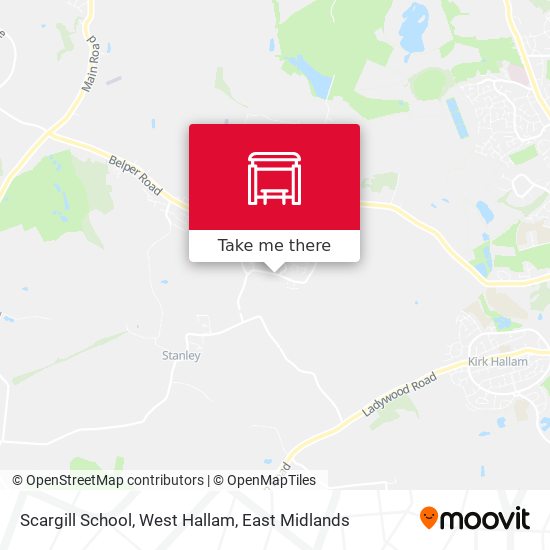 Scargill School, West Hallam map