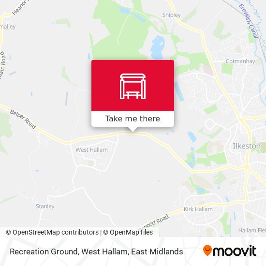 Recreation Ground, West Hallam map