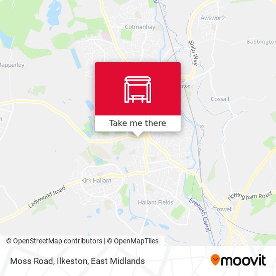 Moss Road, Ilkeston map