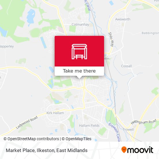 Market Place, Ilkeston map