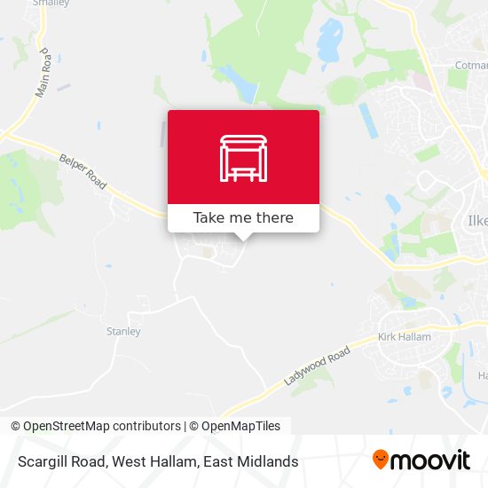 Scargill Road, West Hallam map