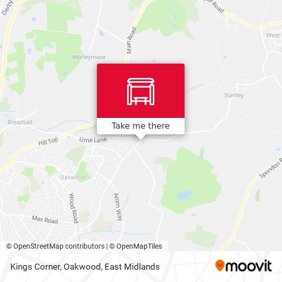 Kings Corner, Oakwood map