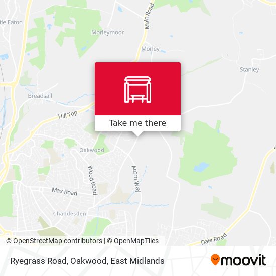 Ryegrass Road, Oakwood map