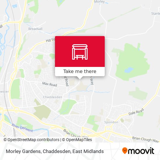 Morley Gardens, Chaddesden map