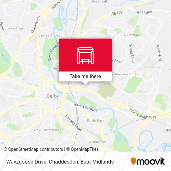 Wayzgoose Drive, Chaddesden map