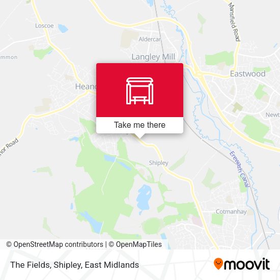 The Fields, Shipley map