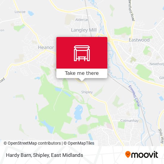 Hardy Barn, Shipley map