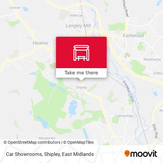 Car Showrooms, Shipley map