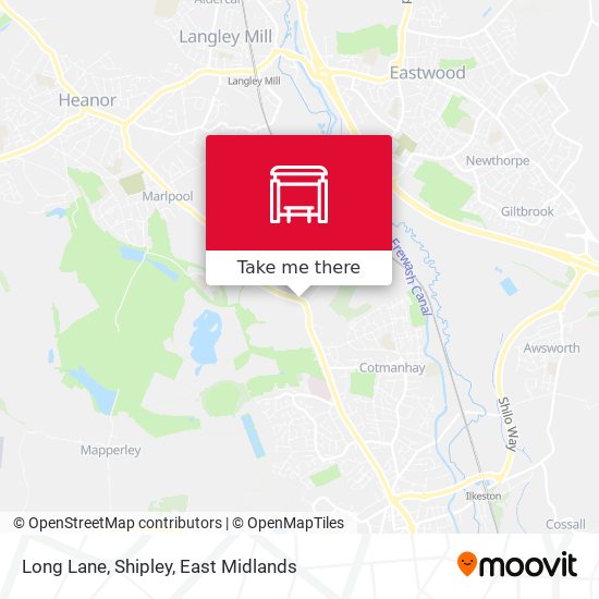 Long Lane, Shipley map