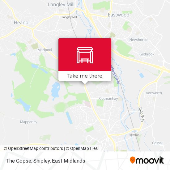 The Copse, Shipley map