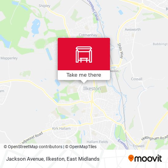 Jackson Avenue, Ilkeston map