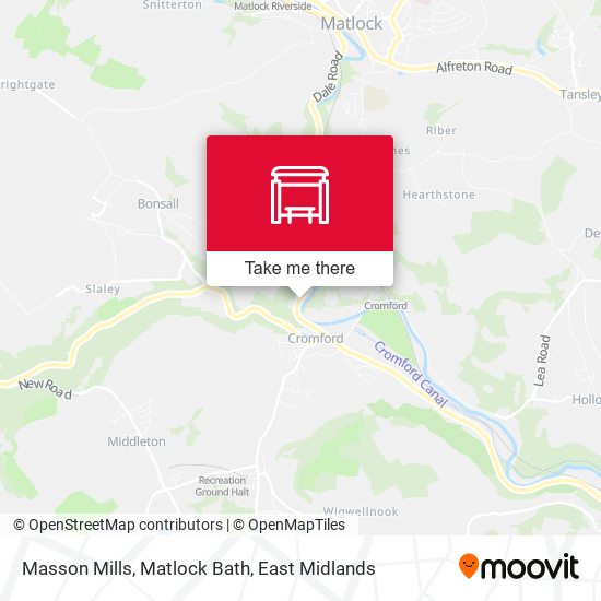 Masson Mills, Matlock Bath map
