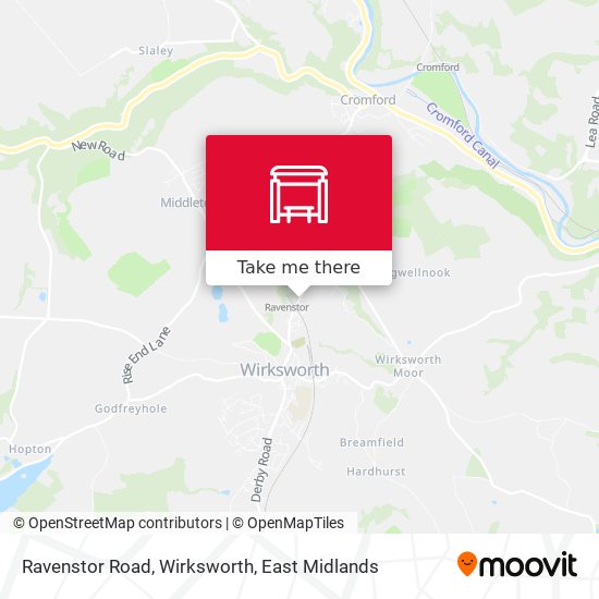 Ravenstor Road, Wirksworth map