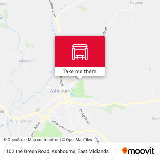 102 the Green Road, Ashbourne map