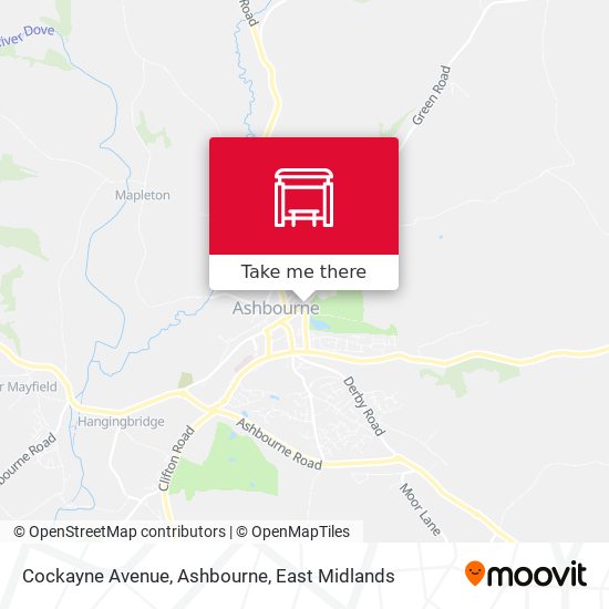 Cockayne Avenue, Ashbourne map