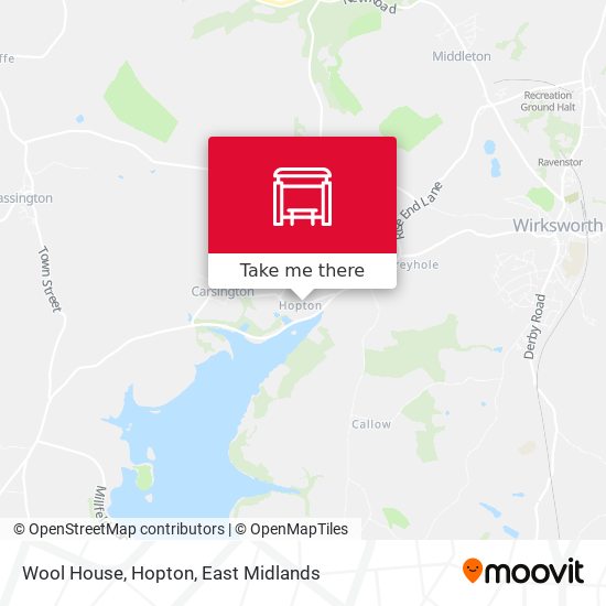 Wool House, Hopton map