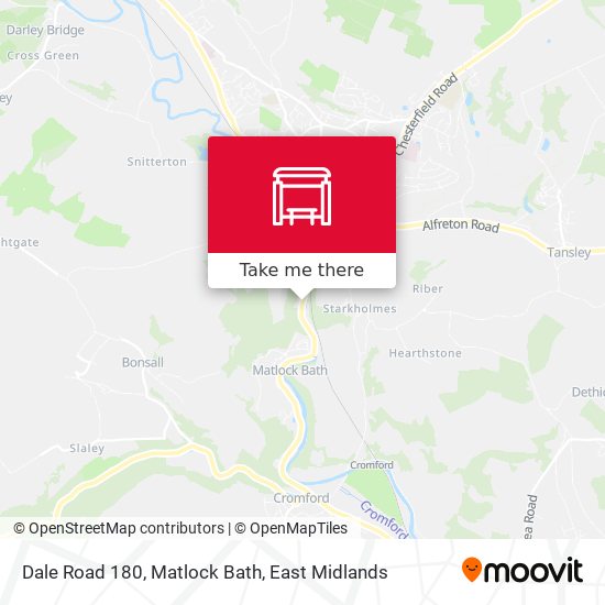 Dale Road 180, Matlock Bath map