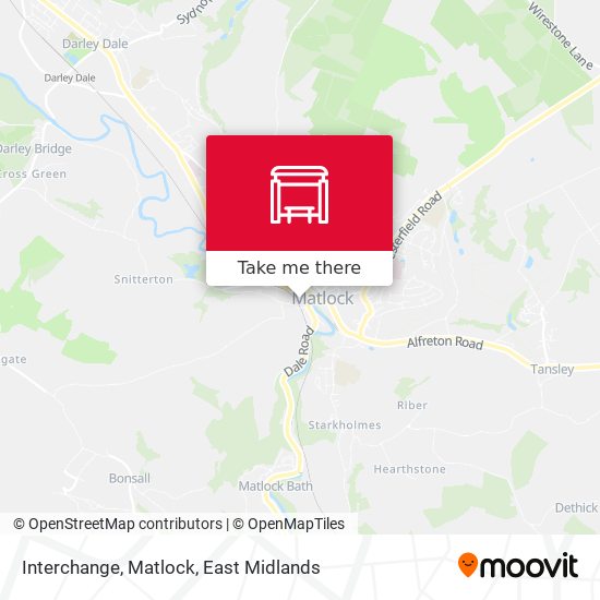 Interchange, Matlock map