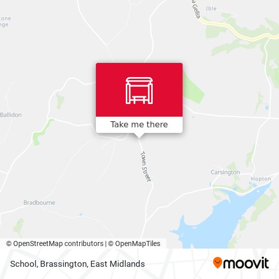 School, Brassington map