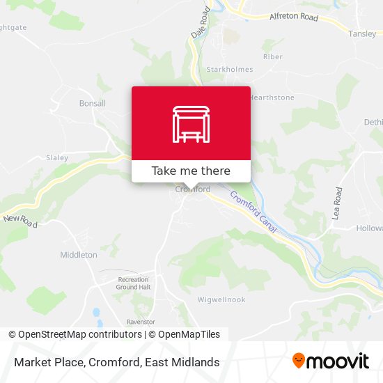 Market Place, Cromford map