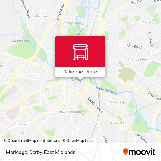 Morledge, Derby map