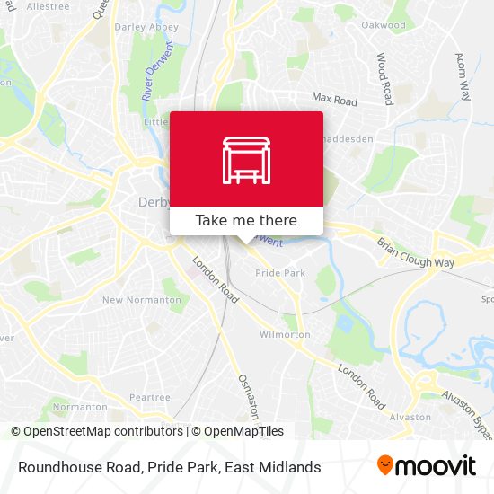 Roundhouse Road, Pride Park map